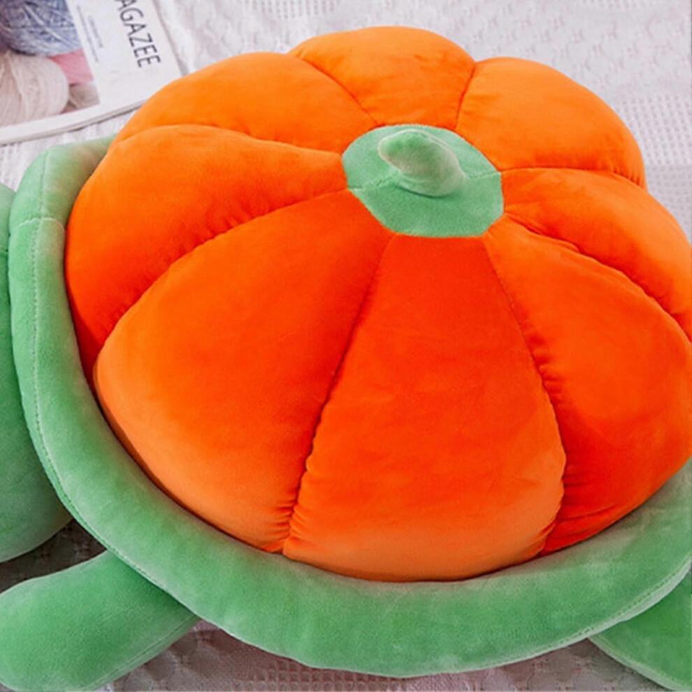 (50cm, Orange) Kawaii Pumpkin Turtle Plush Toys Super Soft Cotton Eco-friendly Plush Toy For Baby Hugging Plush Toy
