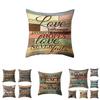 Stylish 18'' Vintage Letter Pillow Case Cushion Cover For Home Office And Sofa Decor