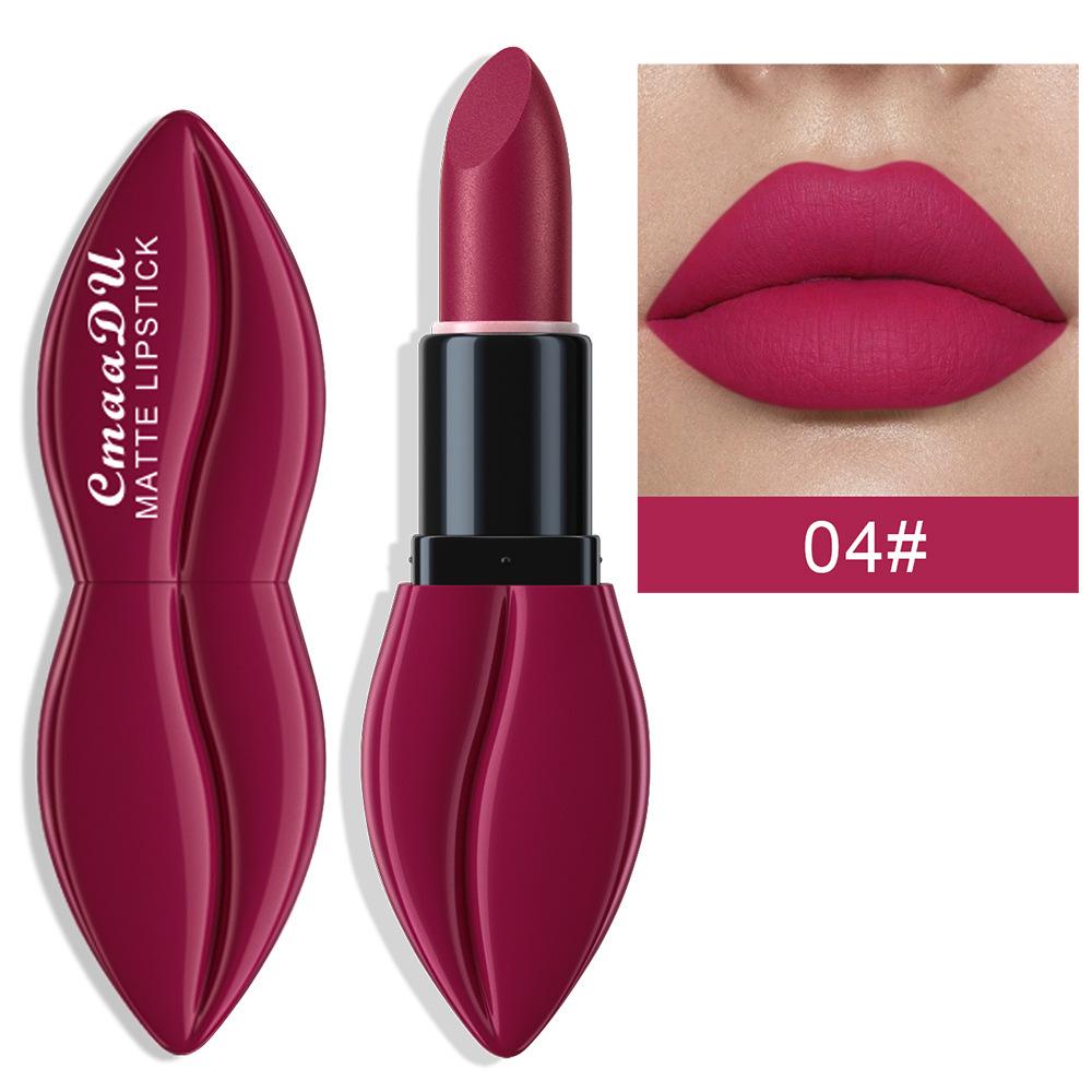CmaaDu Matte 10-Color Velvet Lipstick - Long-Lasting, Moisturizing, Fade-Resistant
