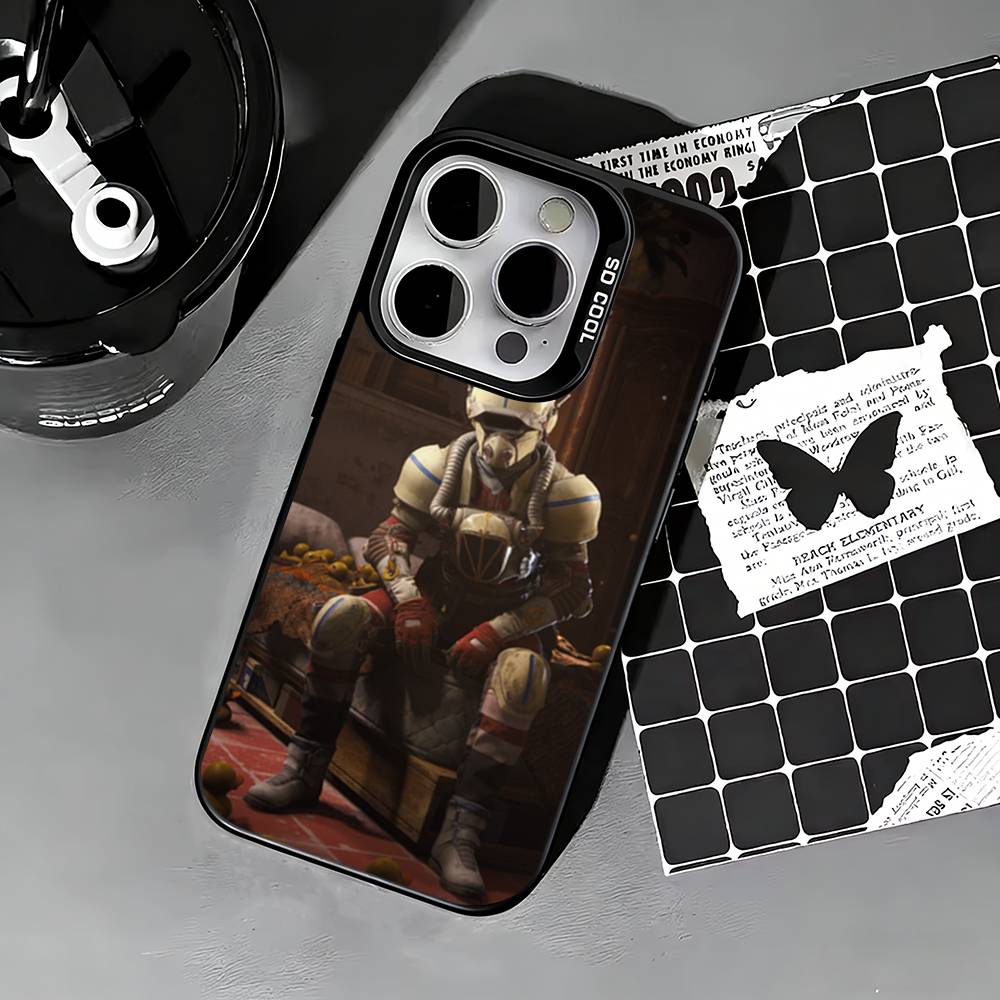HEISSES SPIEL A-ARC Raiders Handyhülle Für iPhone 17,16,15,14,13,12,11 Plus,Pro Max,XS,Farbige silberne Handyhülle