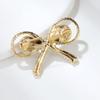 Fashion Shiny Bow Pearl Brooch Alloy Pins Female Apparel Accessories Exquisite Ethnic Style Hypoallergenic Luxury Enamel Brooch Long-Lasting Color