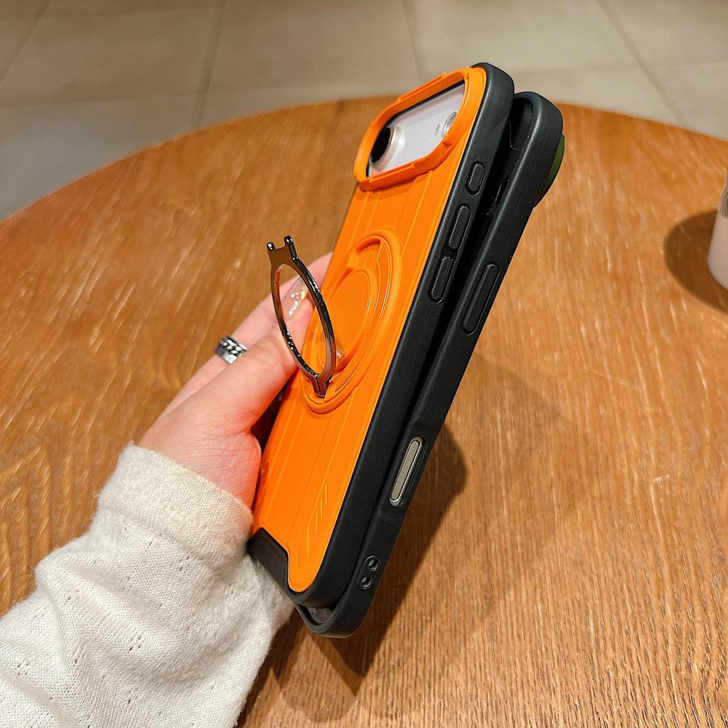 iPhone 17/18 Pro Max Rotating Stand Anti-fall Case with Apple 16E Cover