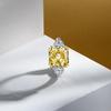 European & American Ice Flower Cut Diamond Adjustable Engagement Ring for Women