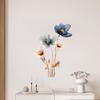 3D Flower Wall Stickers Removable Waterproof Floral Wall Decal Gold Blue White Peel