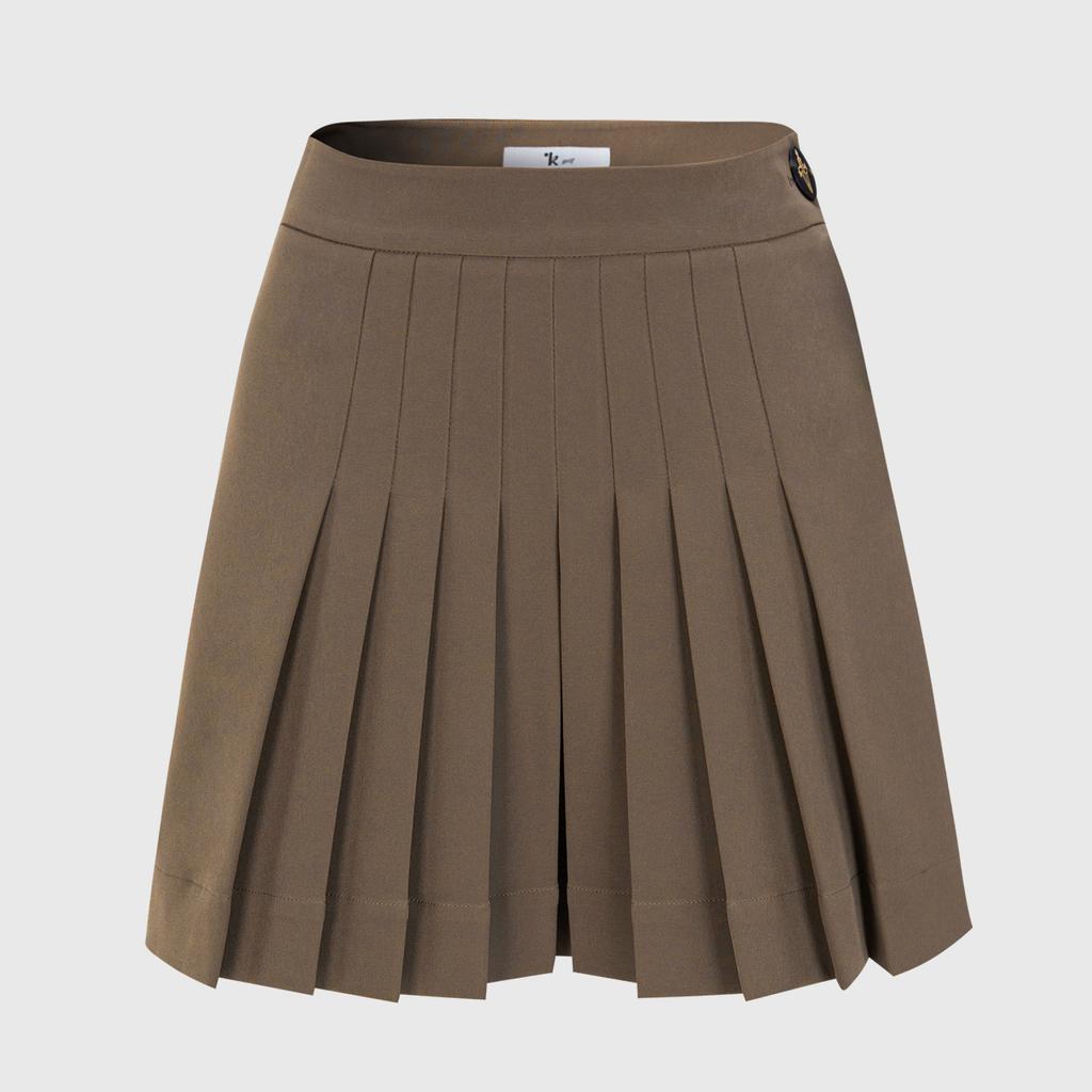 Rick Tape Belt Hook Skirt (Brown)_L3C1-Sk01C