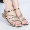 Fashion Buckles Outdoor Ladies Shoes Sales Chic and Elegant Summer 2025 Comfortable Vintage Trend Designer Low Price Vip Women's Sandals