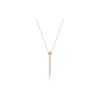 Colar de Nó em Y para a Vida Toda Corrente de Suéter Colares Femininos Ouro Rosa 5390817