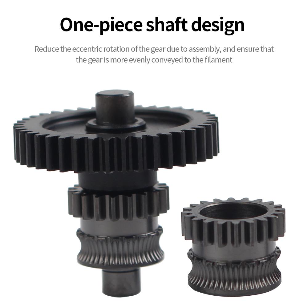 For Kobra3 Combo Extruder Nano Coated Gear Kit Hardened Steel Higher Precision One-piece Gear Kit for Anycubic Kobra 3