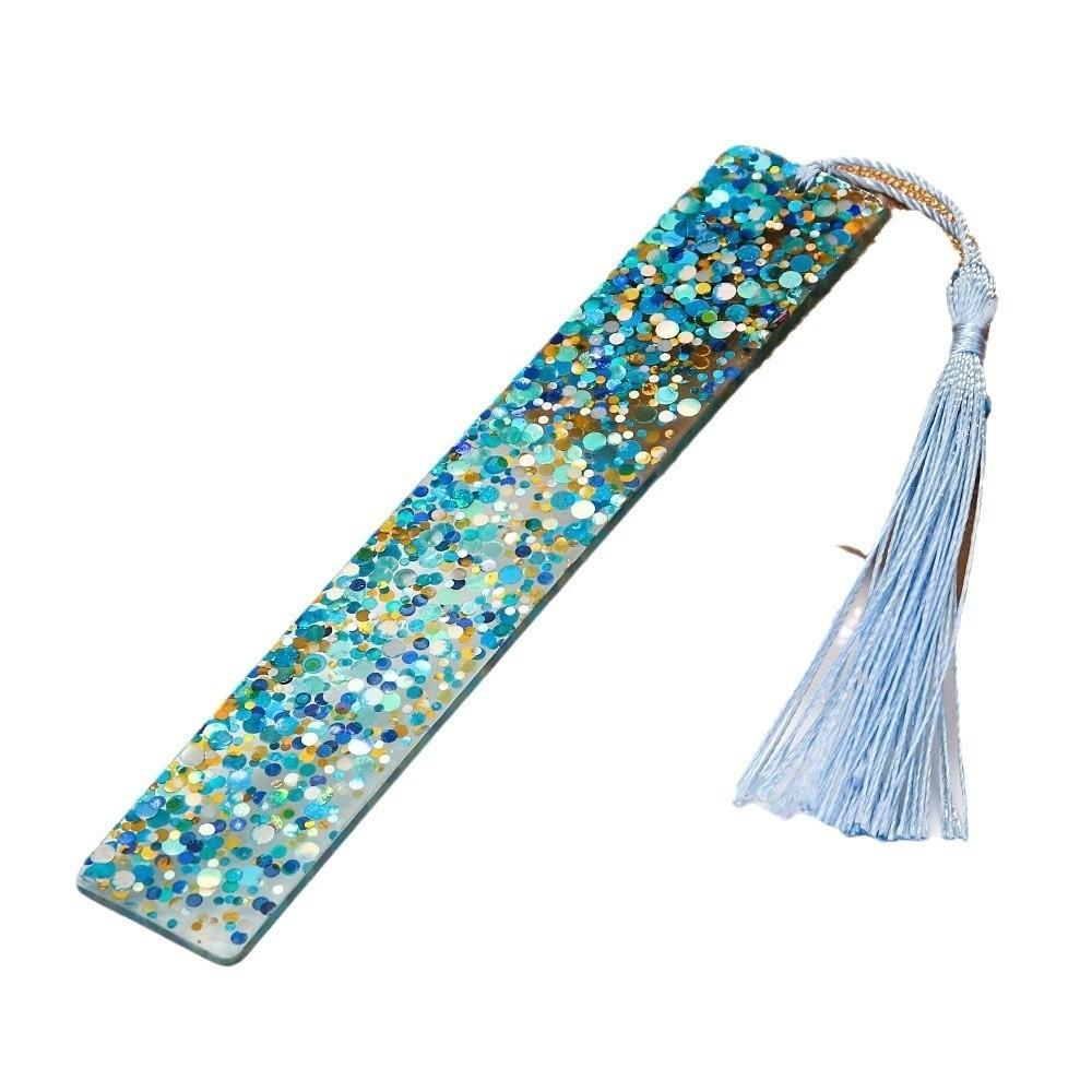 Portable Tassel Bookmarks DIY Glitter Bookmarks New Page Markings Cards Reading Presents