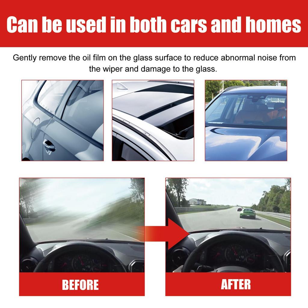 RAYHONG Konzentrierter Glasölfilmreiniger Entfettend Regendicht Auto Windschutzscheiben Beschlagschutzreiniger