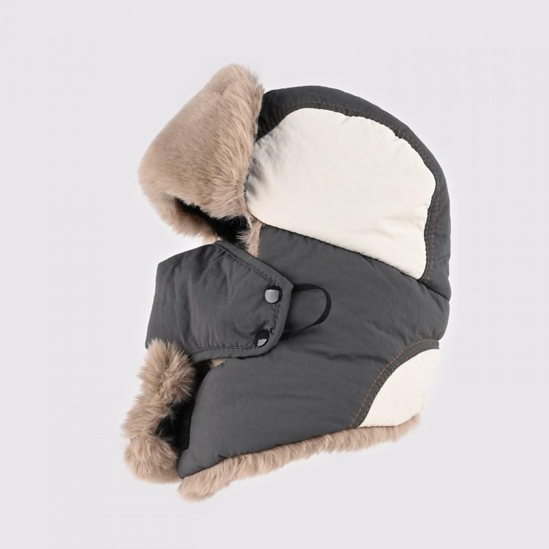Color-Block Winter Warm Beanie Hat With Neck Cover Men Women Cycling Windproof Outdoor Use