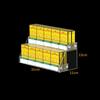 Clear Acrylic Cigarettes Display Stand With Price Slot Supermarket Store Cigarette Holder Cosmetic Nail Polish Ladder Rack Shelf