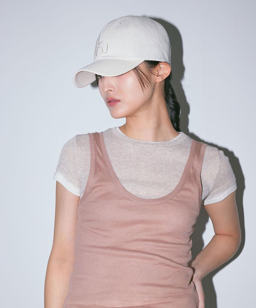 Haebeueoweil H Lace Applique Cap (Cr)