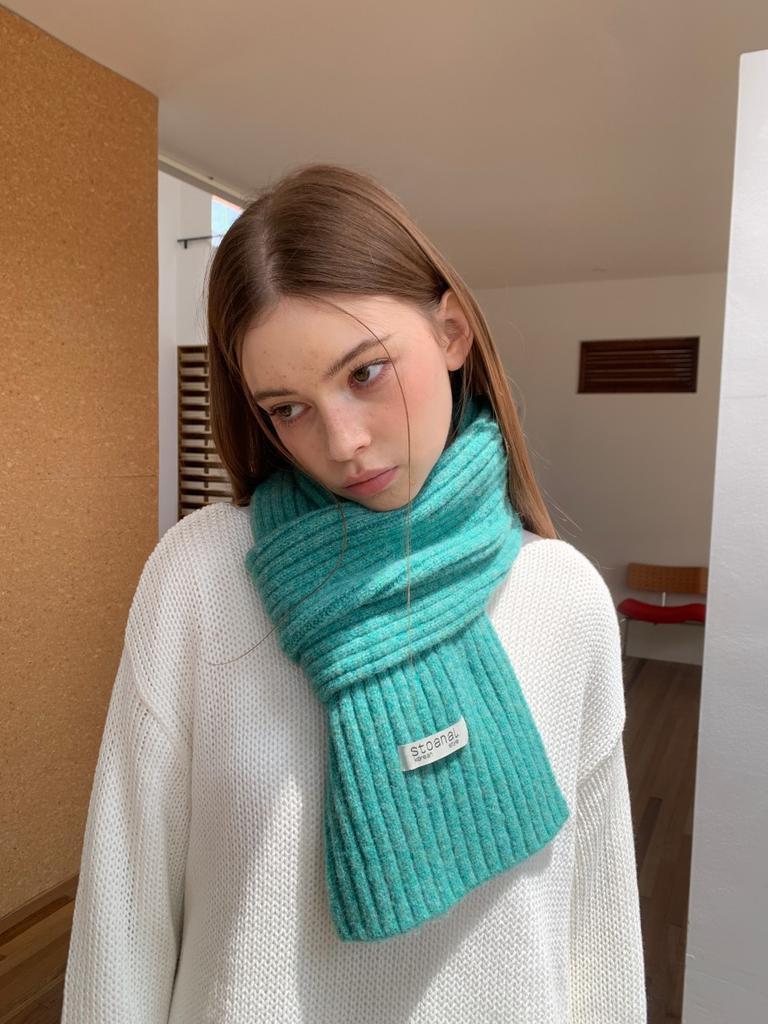 Korean autumn and winter white wool wool scarf female versatile soft waxy couple warm scarf wholesale