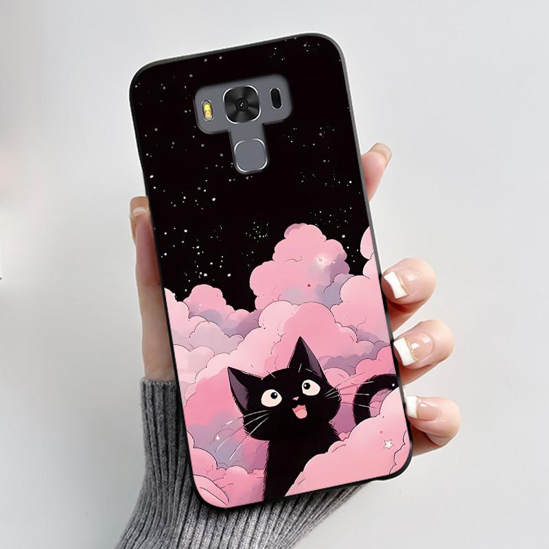 For ASUS Zenfone 3 Max ZC553KL X00DDB X00DDA X00DD Case Luxury Cute Love Rabbit Funny Black Soft TPU Silicone Matte Back Cover