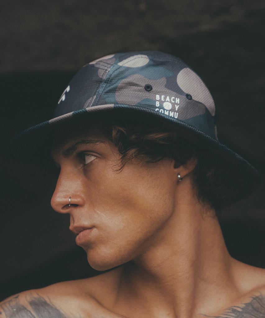 Bichiboikeomyu Surfing Surf Hat Ich Green Camouflage