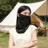 Outdoor Face Guard, Ice Silk Sunscreen Cover for Face Neck And Clavicle, Elastic Ear Loop Eye Corner Sun Shield for Outdoor Summer Use