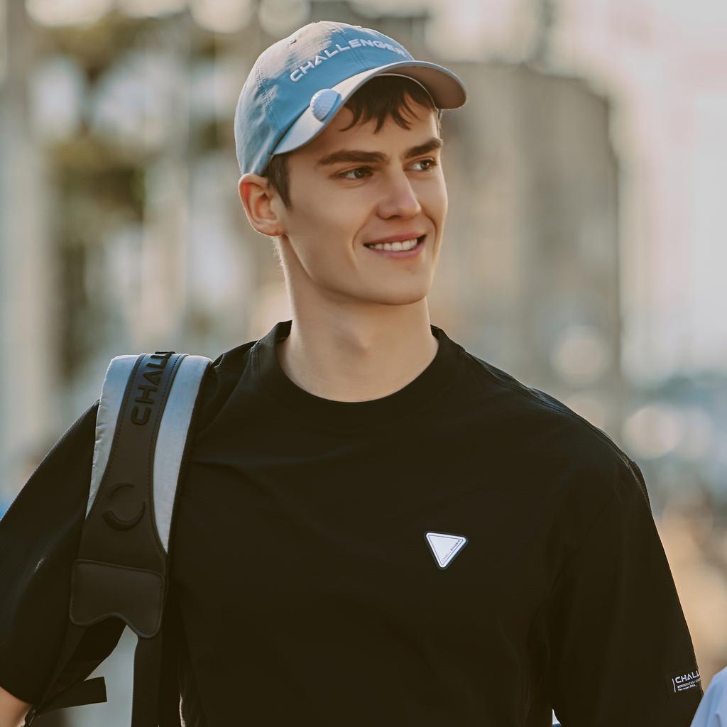 CHALLENGER Ripstop Triangle Ring Ella Band Unisex Baseball Cap Dark Blue