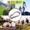 304 Stainless Steel Spring Hook Carabiner, Keychain, Small or Large, Heavy-Duty, Spring Snap, 200kg Load Capacity (8cm, Pack of 20)