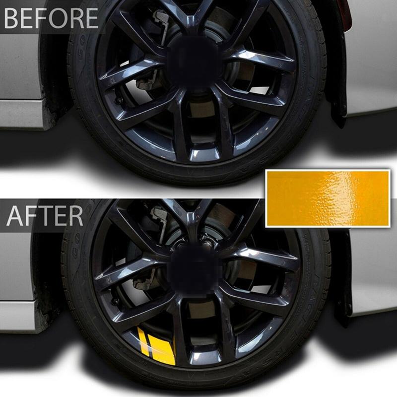 Universal Car Wheel for Rim Stickers Reflective Hash Mark Stripe Racing Wheel Hu