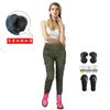 Womens Winter Motorcycle Riding Pants With Padding Protection Cotton Fleece Warm Biker Trousers Cold Weather