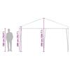 Party Tent Blue 400 X 400 X 266 Cm Polyethylene and Steel
