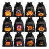 12 Pcs Halloween Treat Bags Burlap Gift Bags Mini Drawstring Candy Bags Pumpkin Pattern Goodie Bags for Halloween Party Favors