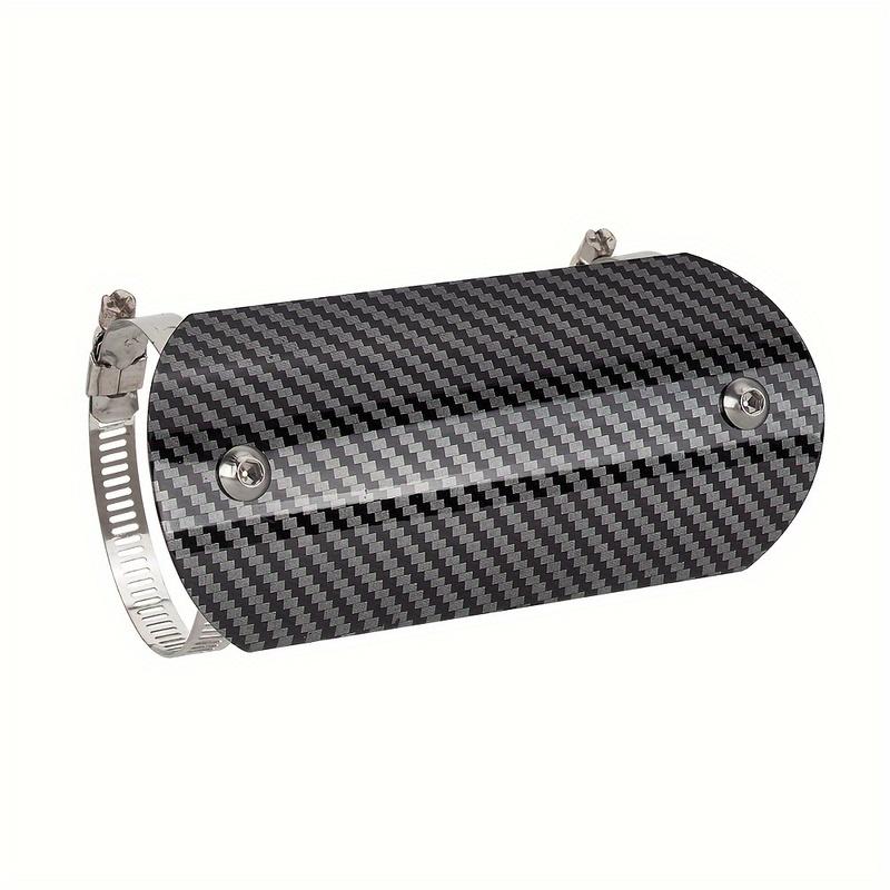Motorcycle Middle Section Exhaust Pipe Stainless Steel Heat Shield Moto Exhaust Pipe Anti Scald Insulation Cover Silver