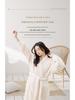 Women's Long Flannel Fleece Bathrobe - Thick, Warm, Plus-Size Velvet Robe for Autumn & Winter