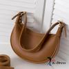 Bolsa de ombro transversal meia-lua bidirecional (5 cores)