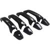 YOUNGERCAR Door Handle Covers for 2014-2024 GMC Sierra/Chevy Silverado / 2015-2024 Chevy Tahoe/Suburban/GMC Yukon Gloss Black ABS W/2 Smart Keyhole
