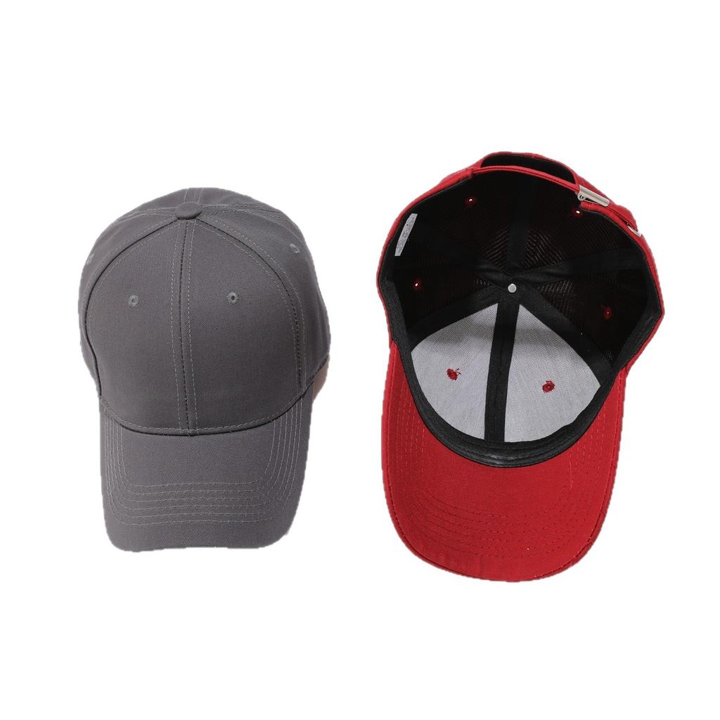 Versatile big head circumference solid color light board baseball cap men's four-season sun protection visor women's big brim cap