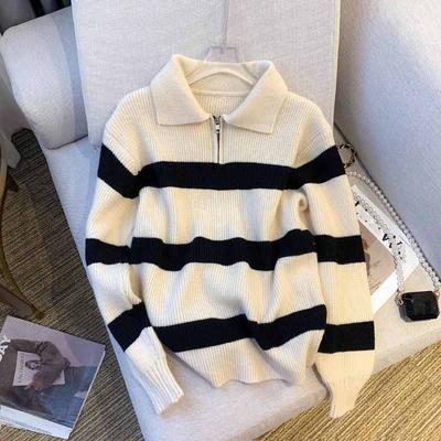 Sweater for Women Thickened Pullover Warm Knitted Stretchy Long Sleeve Oversize Jumper Tops