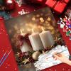 1pc Painting By Numbers Christmas Candle Christmas Gifts Handpainted Art For Living Room For Adults Decor For Home 40x50cm/16x20inch Without Frame