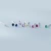 Tiny Round Crystal Stud Earrings Claw Design 925 Silver Piercing Jewelry for Women Simple CZ Zircon Earring Female Gift