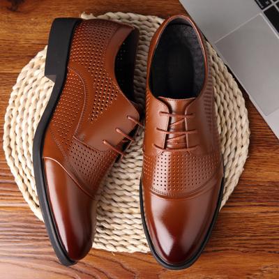 Lederschuhe Herren Businesskleid Lederschuhe Rindsleder Hohle Lederschuhe Herren Schnürschuhe Atmungsaktiv Herrenschuhe