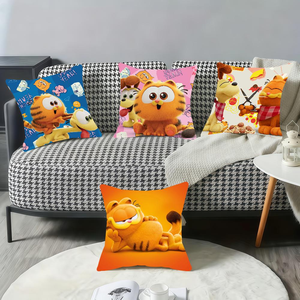 Cartoon G-Garfield-ES cute cat cushion cover Pillow Case Pillowcase Soft Skin Friendly & Comfortable with a Hidden Zipper