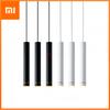 LED Pendant Light Cylindrical Long Tube Lamps Dimmable for Kitchen Dining Bedroom Bar Decoration LED Ceiling Hanging Chandelier