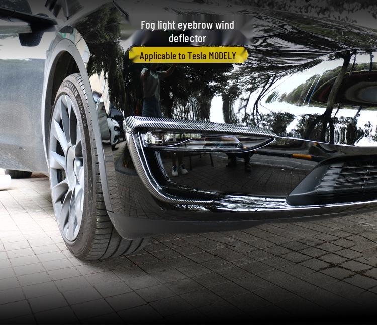 Tesla Model Y Fog Light Eyebrow Wind Deflector Trim