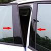 Passend für Range Rover Evoque L538 5-Türer 2013-2018 Türfenster-Aufkleber Säulenverkleidung Aufkleber Abdeckung Zierleiste Autozubehör Glänzend Schwarz