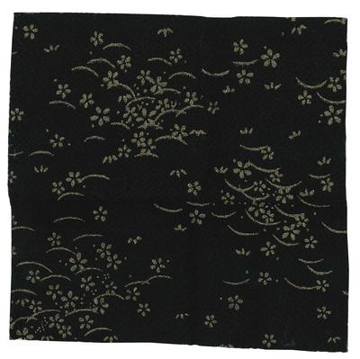 INAZUMA Kyoto Chirimen Patterned Gold 23cm X 33cm Sakura Dew Grass 1 Piece Supplies Approx. F201-13G Crafts/Handmade