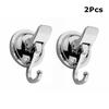2Pcs Heavy Duty Suction Cup Hooks Hanger TPU Suckers For Window Bathroom Kitchen