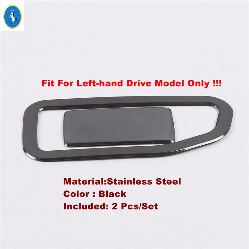 Auto Glove Storage Box / Air AC Outlet Vent / Water Cup Holder Panel Cover Trim Accessories For Peugeot 3008 5008 GT 2017 -