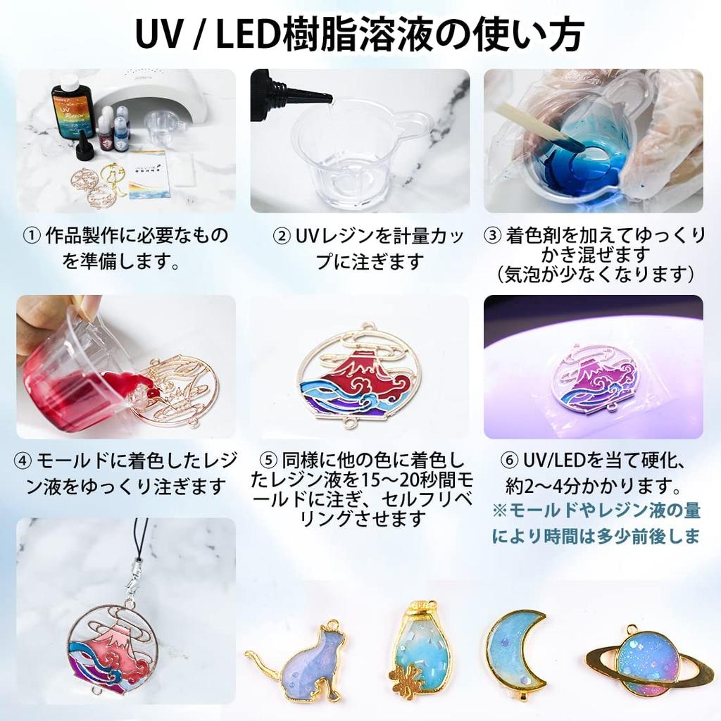 UNOKKI Harzflüssigkeit, Hochtransparent, 500g, UV/LED-kompatibel, Großpackung, Hochtransparente UV-Harzflüssigkeit, Klares UV-Harz für Schmuckherstellung