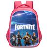 FORTNITE Cartoon Student Mochila Backpack, Dual Zipper Pockets, Lightweight Durable 16 Inch Kids Bag, for Boys & Girls Ages 6-12
