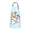 Cute Hachiware (Hachi-ware) Apron for Kitchen, Cafe, or Cooking, with Neck Strap and Pockets, Waterproof and Stain-Resistant for Home and Work Use