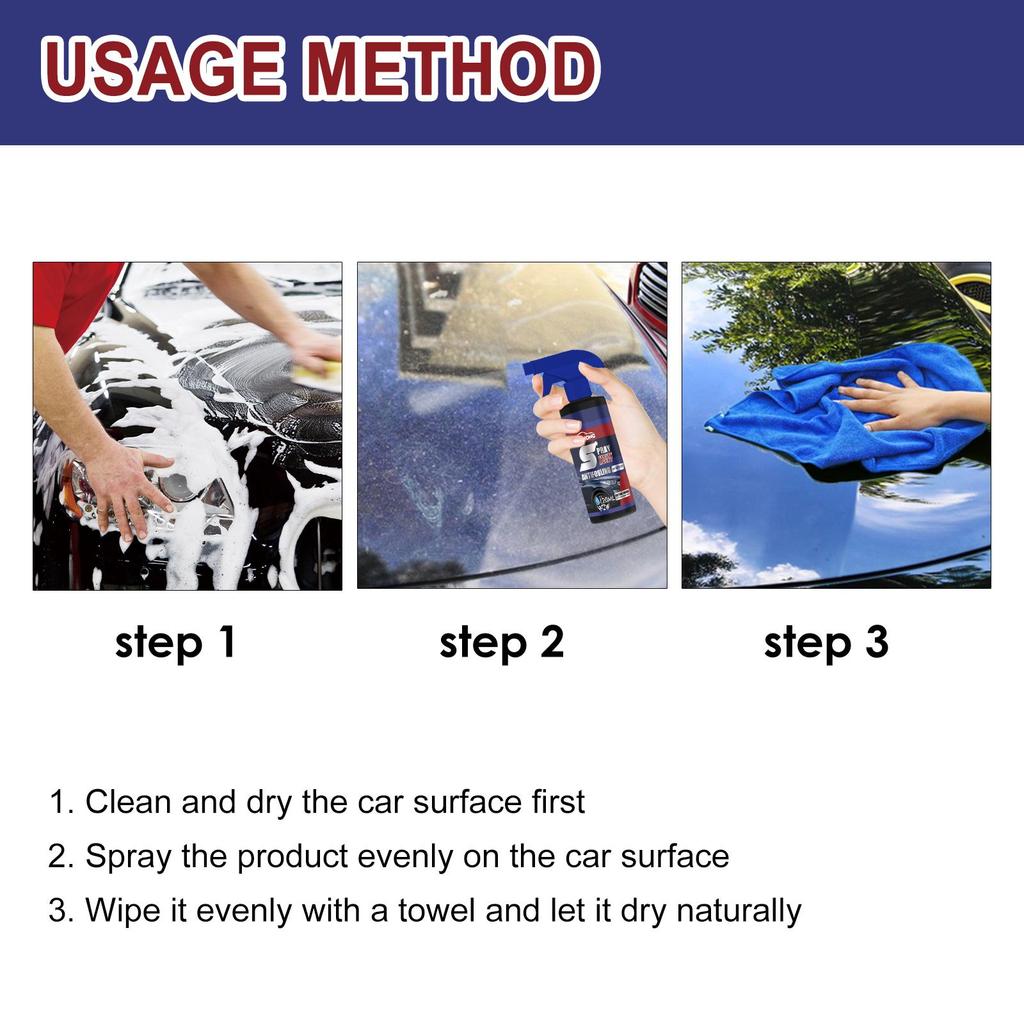 Rayhong car coating spray maintenance paint decontamination brightening Nano coating car coating care spray 120ml