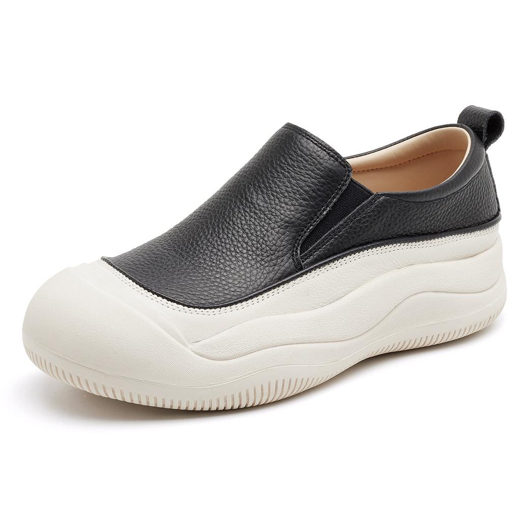 Loafers Woman Sports Style Comfortable Platform Casual Shoes Women's Casual Shoes Genuine Leather Baskets Femmes Scarpe Donna
