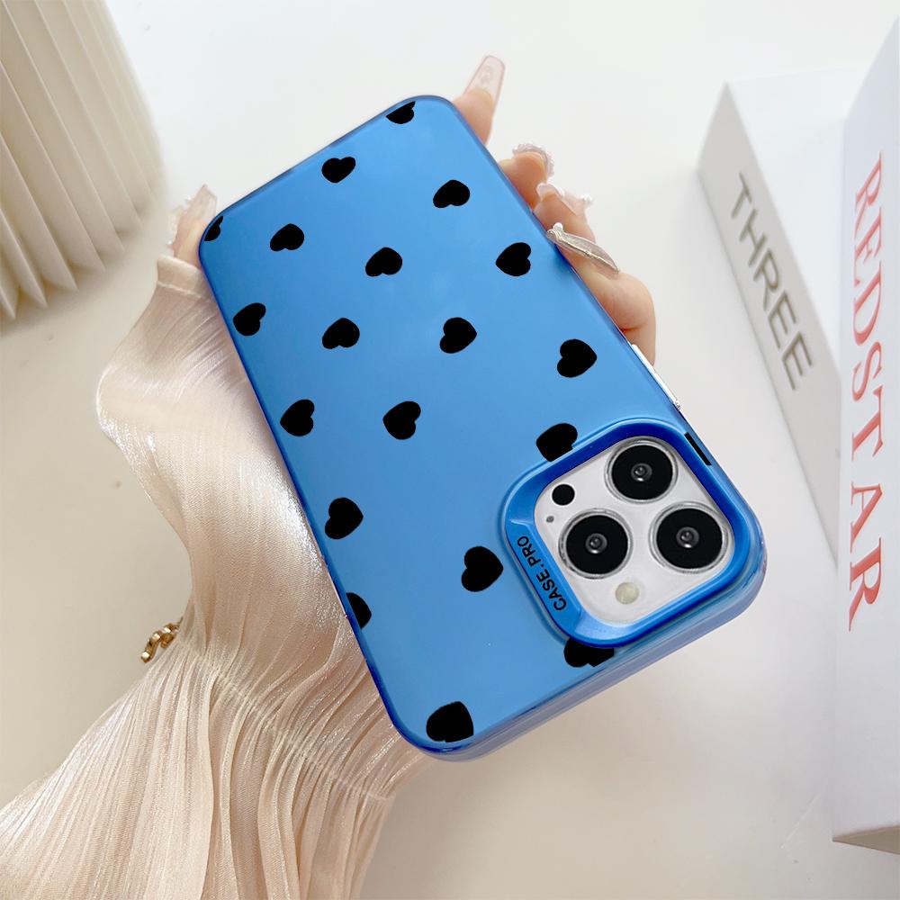 Modische Bunte Silberfarbene Doppelseitige Handyhülle Weiche Kante Hartschale Vollständige Abdeckung Stoßfeste Handyhülle für Samsung A16 A55 Xiaomi Redmi 14C Poco C75