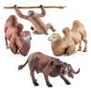 Export Simulation Forest Animal Model Solid Desert Mongolian Bimodal Camel Buffalo Sloth Model Ornament